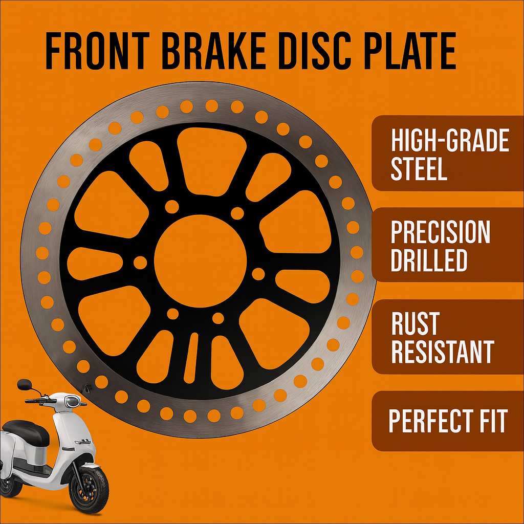 Front Brake Disc Plate Compatible for Ola S1 & Ola S1 Pro – High-Grade Alloy, Precision Fit, Rust-Resistant