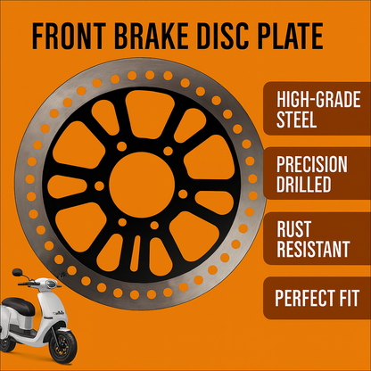 Front Brake Disc Plate Compatible for Ola S1 & Ola S1 Pro – High-Grade Alloy, Precision Fit, Rust-Resistant
