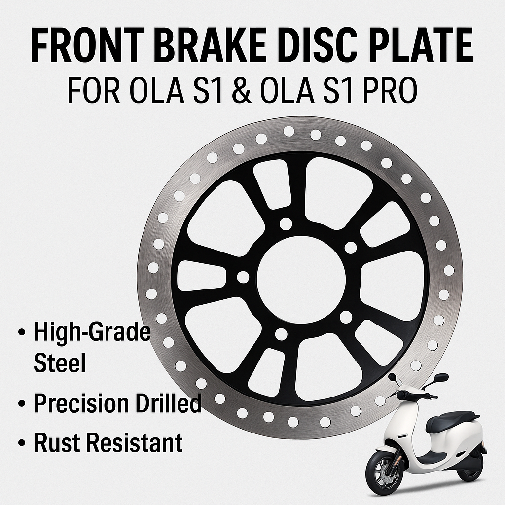 Front Brake Disc Plate Compatible for Ola S1 & Ola S1 Pro – High-Grade Alloy, Precision Fit, Rust-Resistant